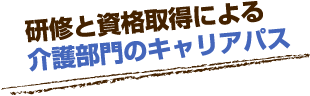 研修と資格取得による介護部門のキャリアパス